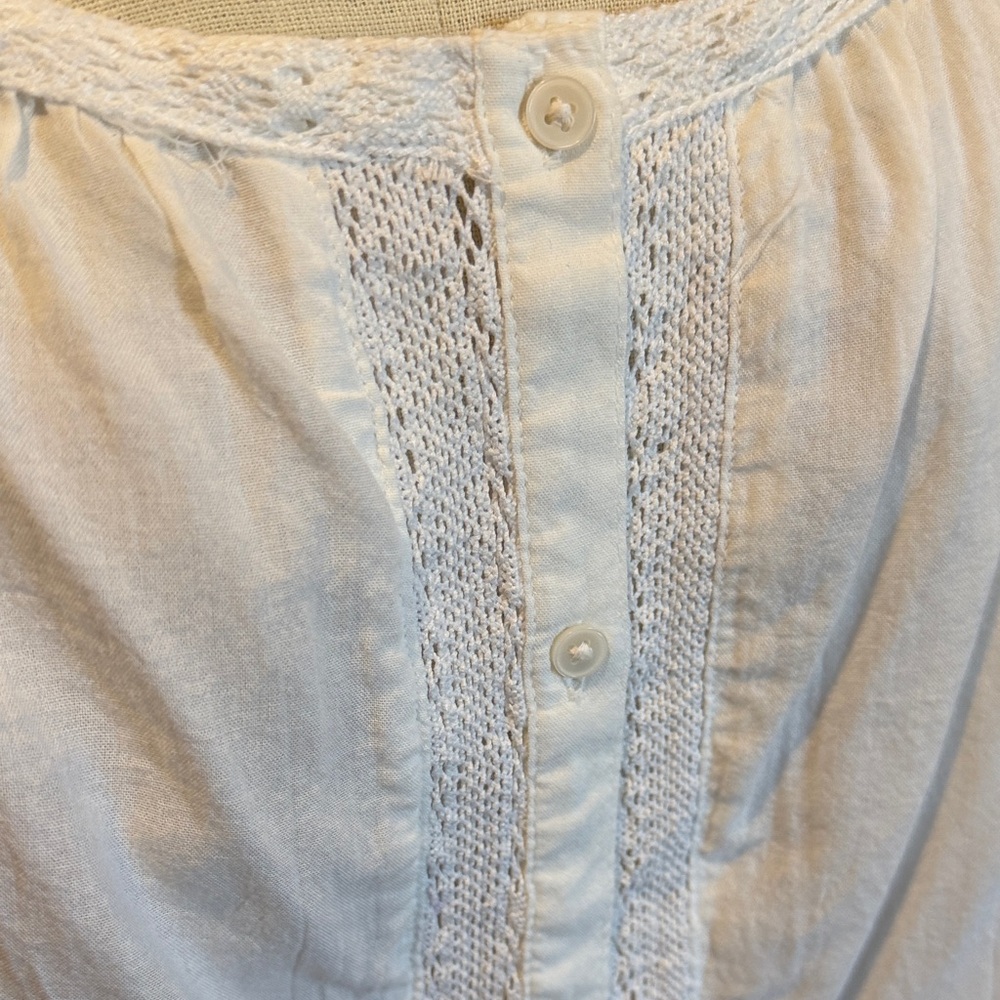 H&M White Lace-Trim Button Front Camisole - Picture 4 of 10